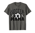 Checkered Soccer Mama Soccer Mom Soccer T-Shirt - Trendy Graphic Men Women