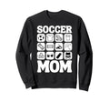 Soccer Mom Icons Soccer Sweatshirt - Unique Graphic Men Women