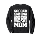 Soccer Mom Icons Soccer Sweatshirt - Unique Graphic Men Women