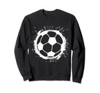 Soccer Player Ball Sports Sweatshirt - Minimalist Print Unisex