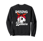 Raising Ballers Soccer Baseball Sweatshirt - Aesthetic Graphic for Adults