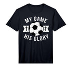 Christian Soccer Gifts Teen Sayings T-Shirt - Aesthetic Graphic Men Women