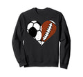 Soccer Football Heart Funny Sweatshirt - Aesthetic Graphic for Adults