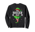 Soccer Elf Elf Squad Family Sweatshirt - Fun Novelty Design for Adults