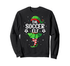 Soccer Elf Elf Squad Family Sweatshirt - Fun Novelty Design for Adults