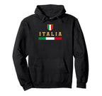 Italia Soccer Football Italy Flag Hoodie - Novelty Apparel for Adults