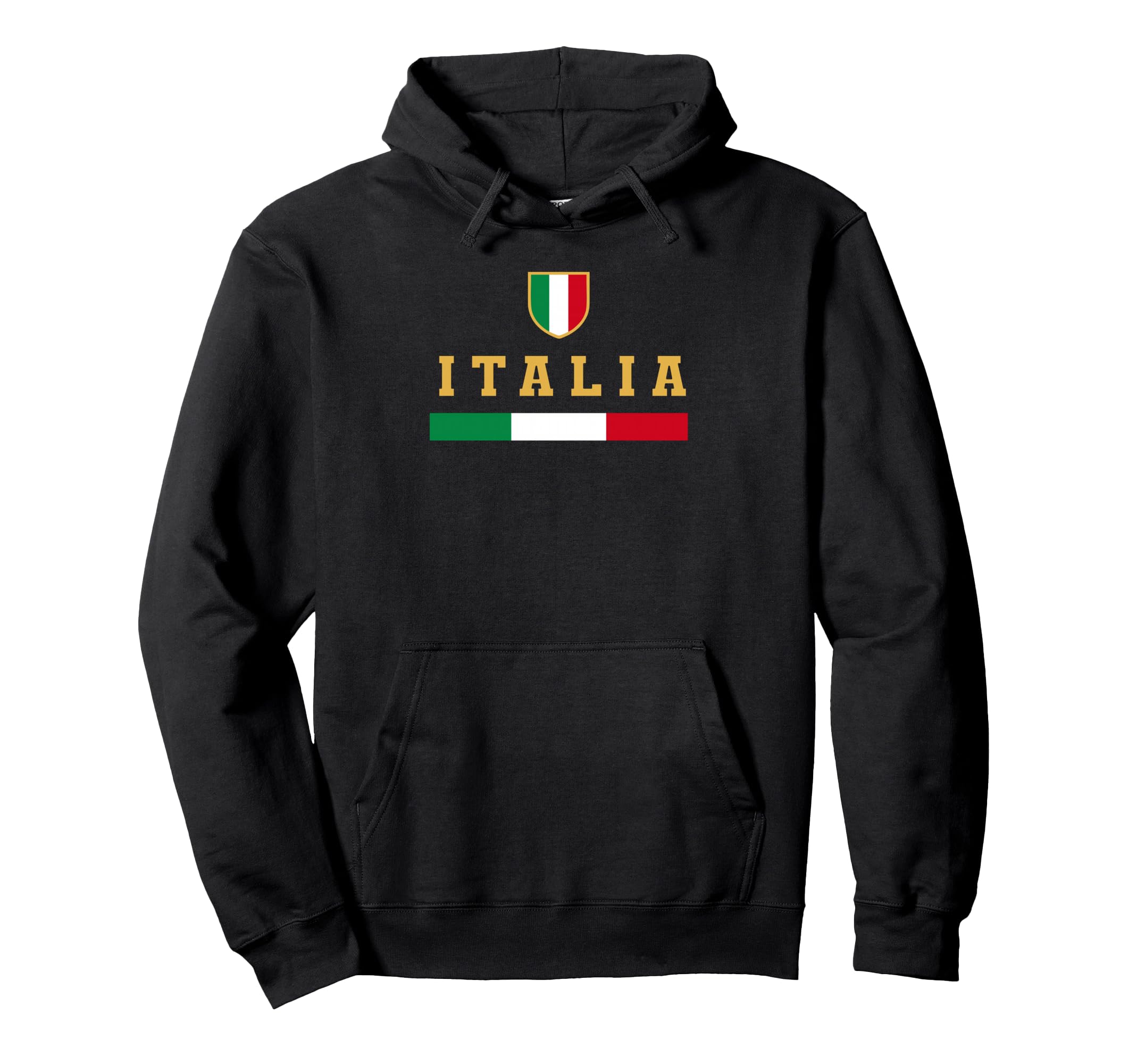 Italia Soccer Football Italy Flag Hoodie - Novelty Apparel for Adults