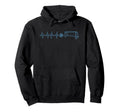 Funny Soccer Heartbeat Ecg Football Goal Hoodie - Streetwear Style Unisex