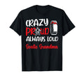 Crazy Proud Ice Hockey Goalie Grandma T-Shirt - Fun Novelty Design Unisex