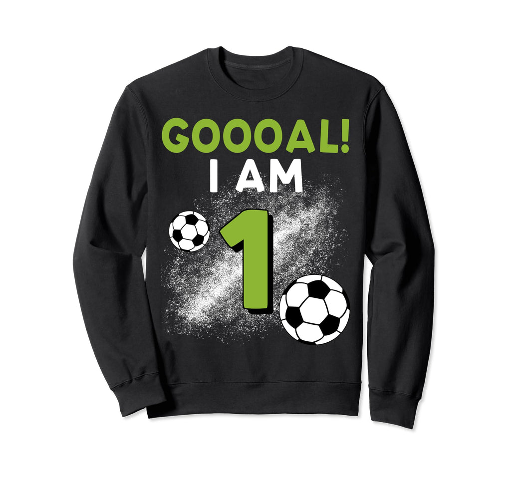 1St Birthday Soccer Theme 1Year Sweatshirt - Fun Novelty Design Men Women