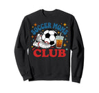 Soccer Moms Club Fun Game Day Sweatshirt - Minimalist Print Men Women