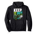 Keep It Out Soccer Goalkeeper Fan Hoodie - Trendy Graphic for Adults