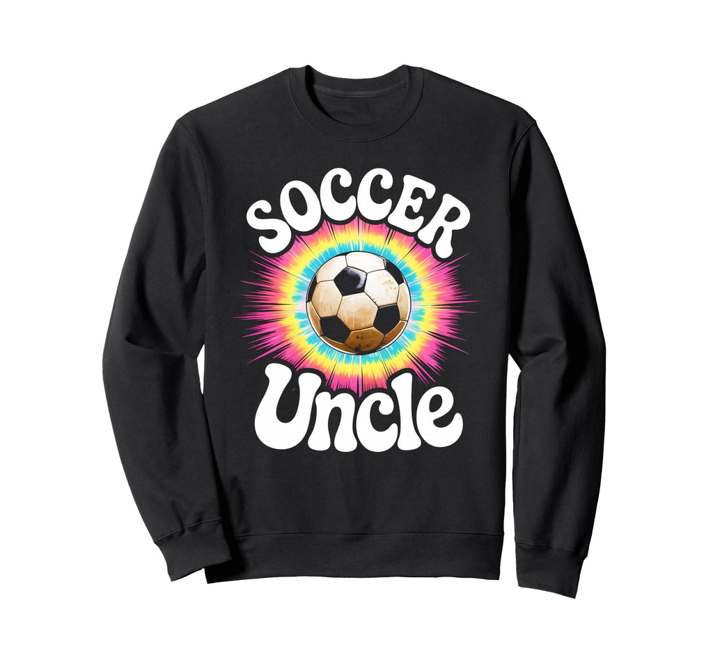 Soccer Uncle Tie Dye Sweatshirt - Graphic Print for Adults