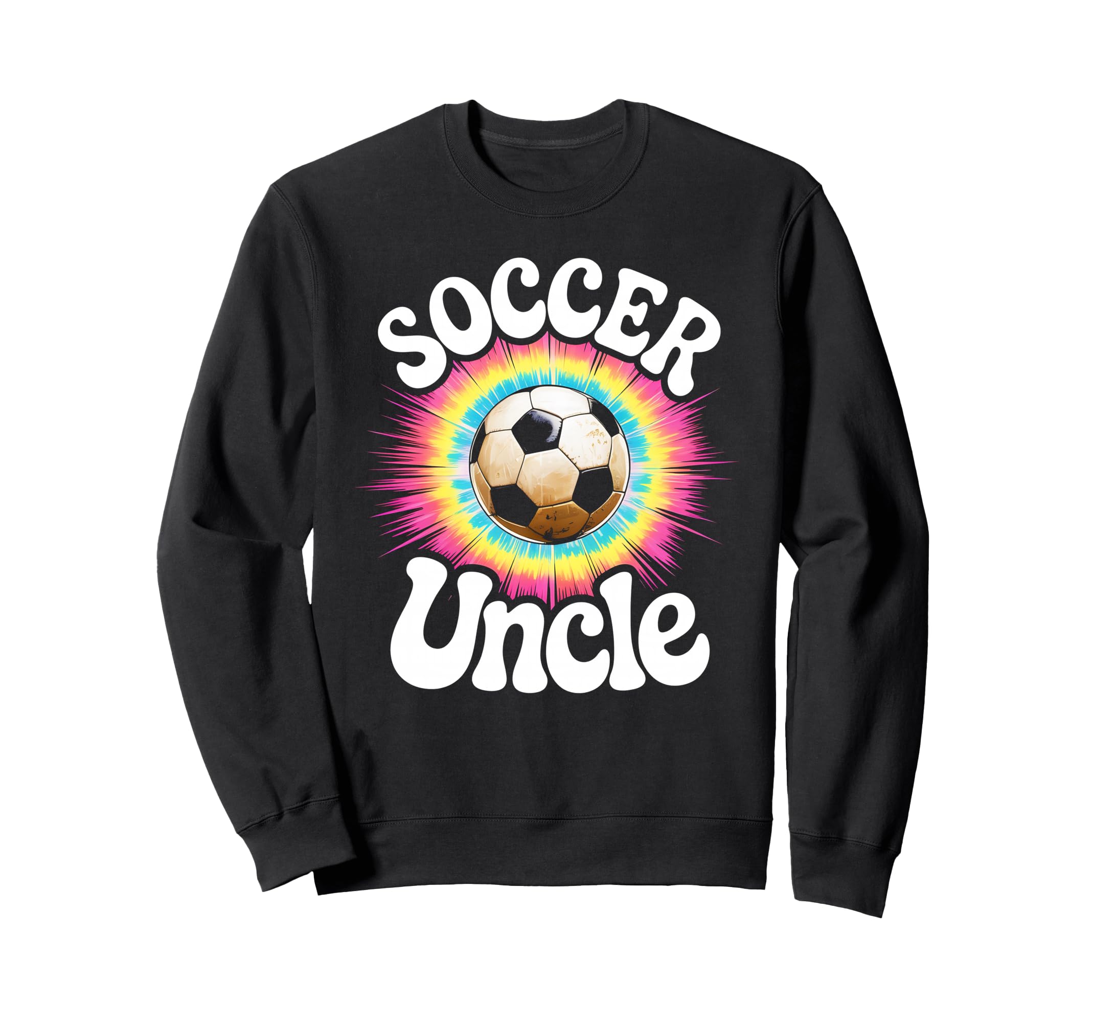 Soccer Uncle Tie Dye Sweatshirt - Graphic Print for Adults