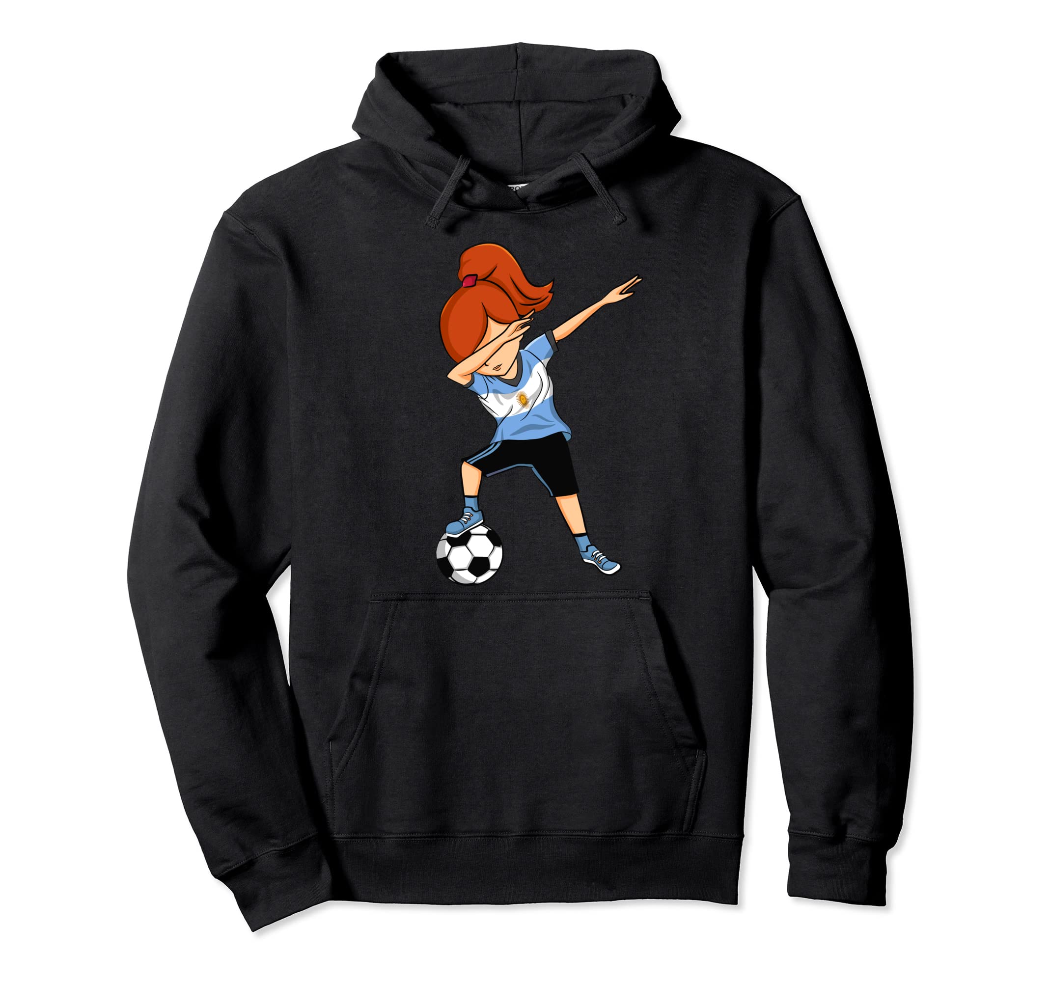 Dabbing Soccer Argentina Argentine Hoodie - Aesthetic Graphic Unisex