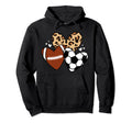 Soccer Football Heart Funny Soccer Football Hoodie - Graphic Print Unisex