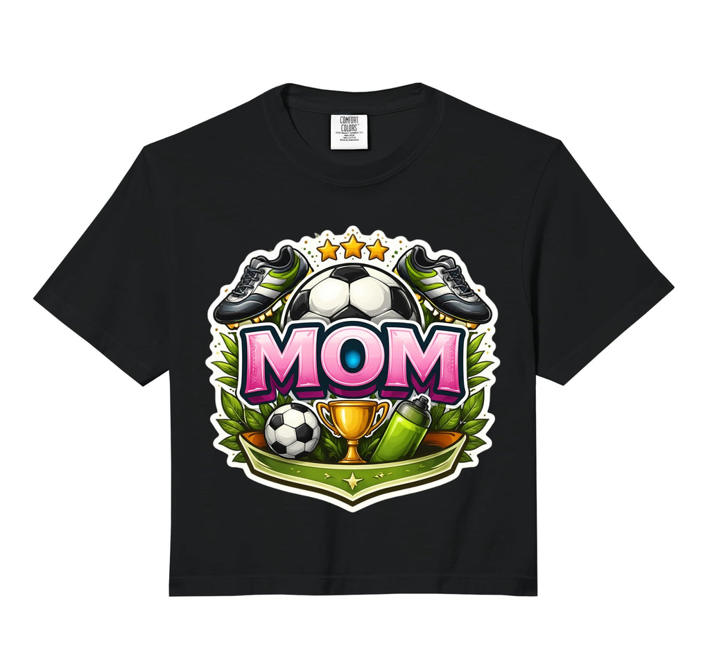 Soccer Mama Mothers Day Football T-Shirt - Custom Art Print Men Women
