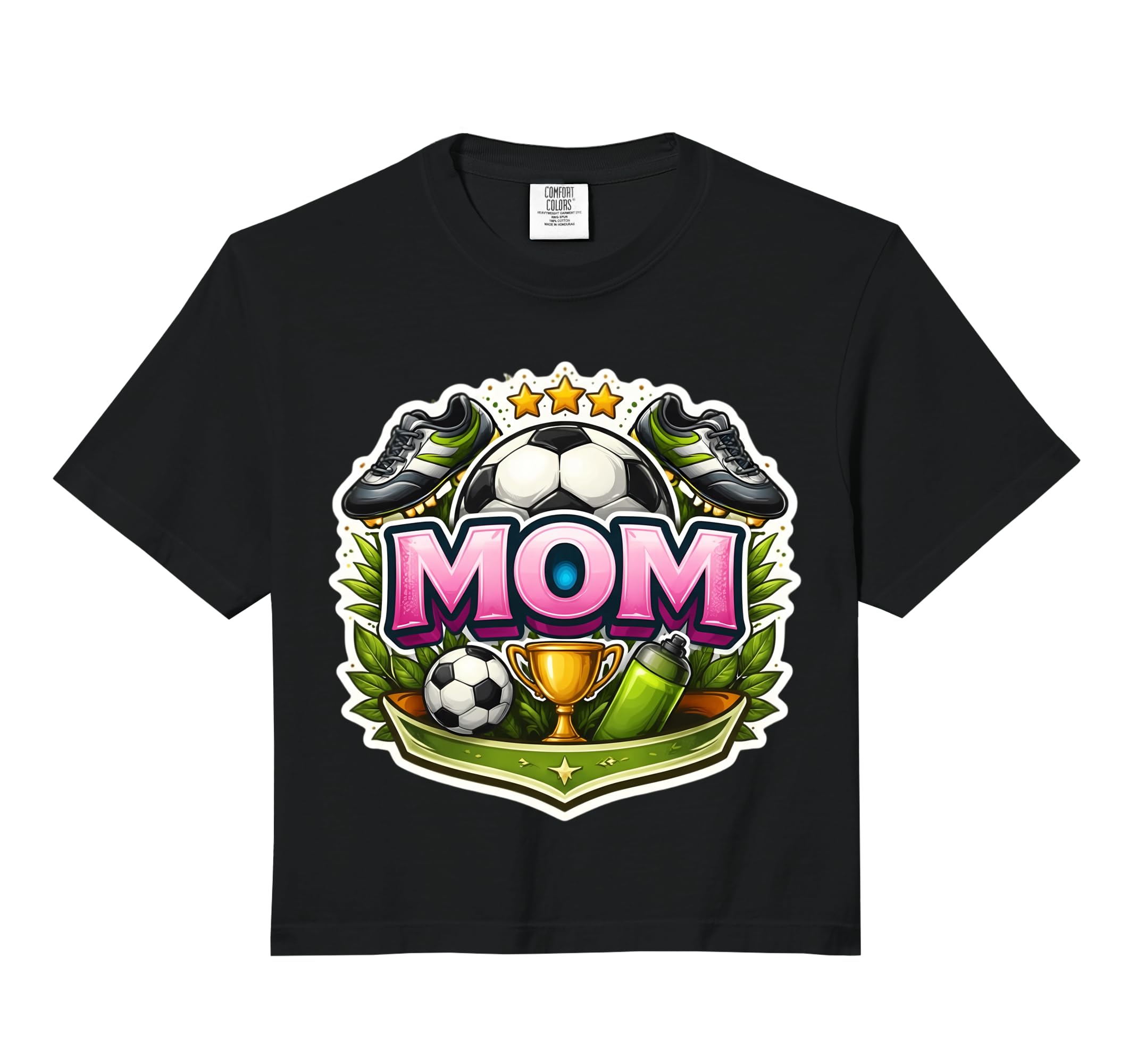 Soccer Mama Mothers Day Football T-Shirt - Custom Art Print Men Women