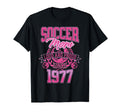 Soccer Mom Loud Proud Since 1977 T-Shirt - Fun Novelty Design Men Women