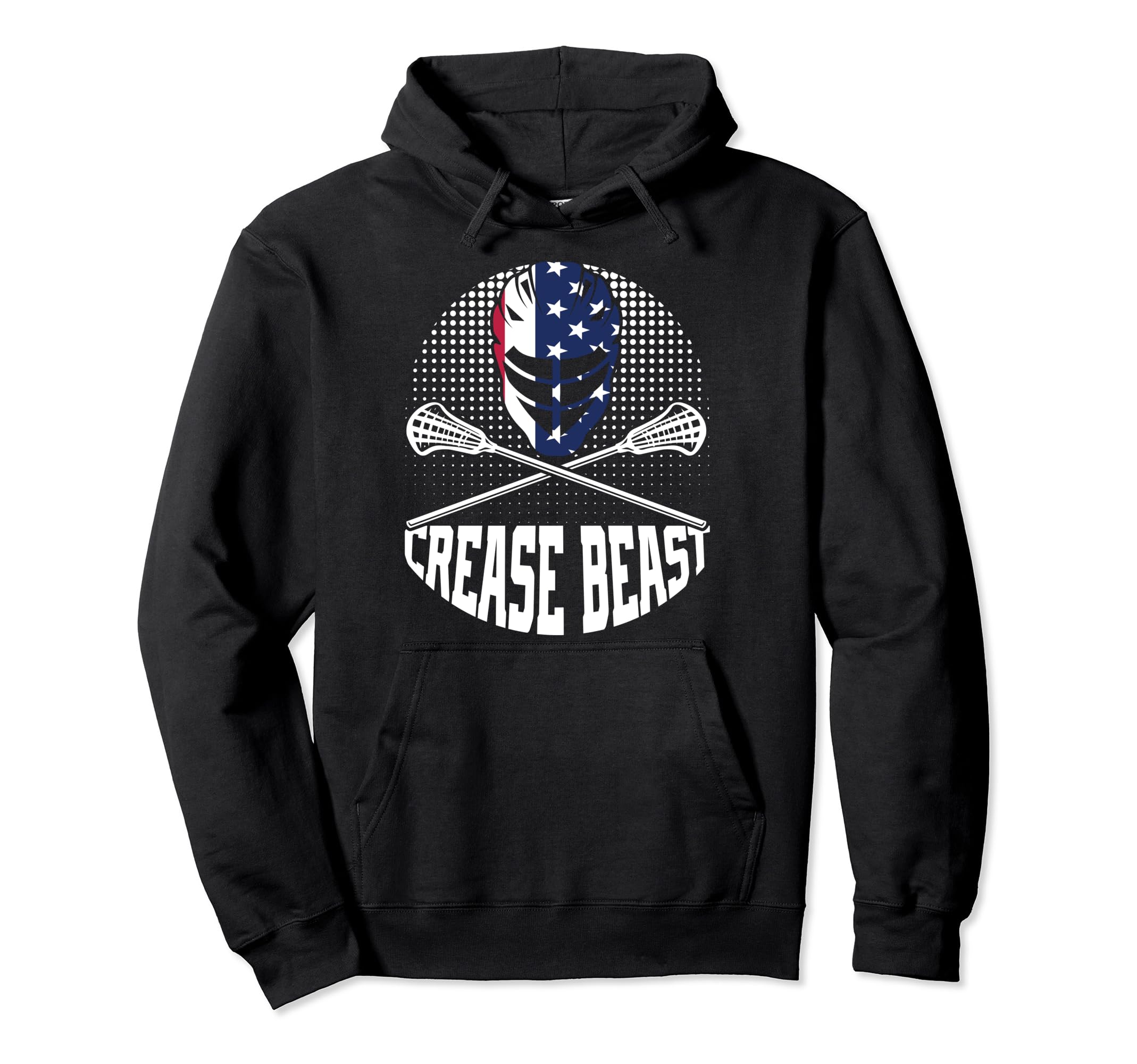 Crease Beast Lacrosse Goalkeeper Hoodie - Streetwear Style Men Women