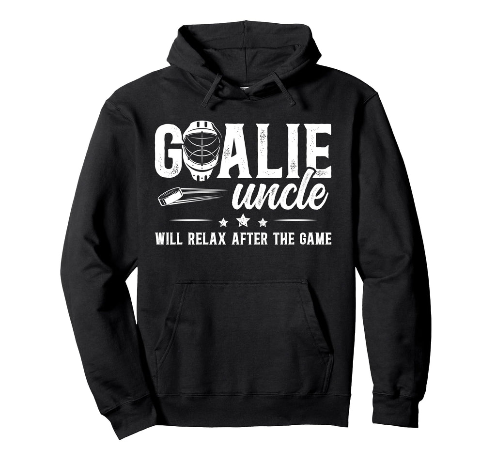 Funny Hockey Goalie Uncle Ice Hockey Hoodie - Unique Graphic Men Women