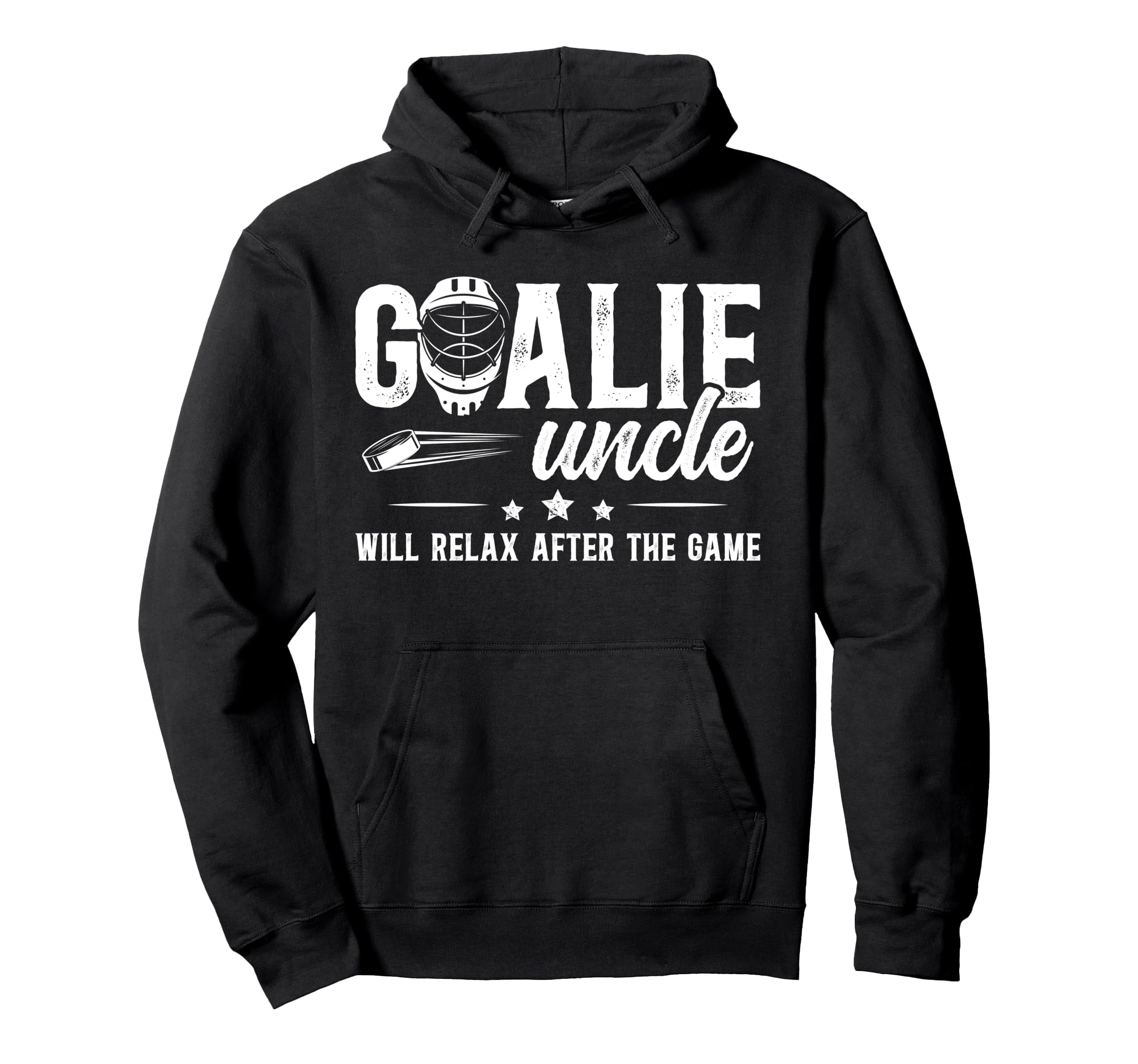 Funny Hockey Goalie Uncle Ice Hockey Hoodie - Unique Graphic Men Women