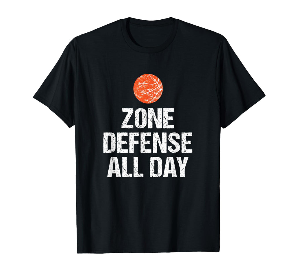 Funny Basketball Coach Gift Zone T-Shirt - Casual Everyday Wear for Adults
