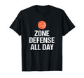 Funny Basketball Coach Gift Zone T-Shirt - Casual Everyday Wear for Adults