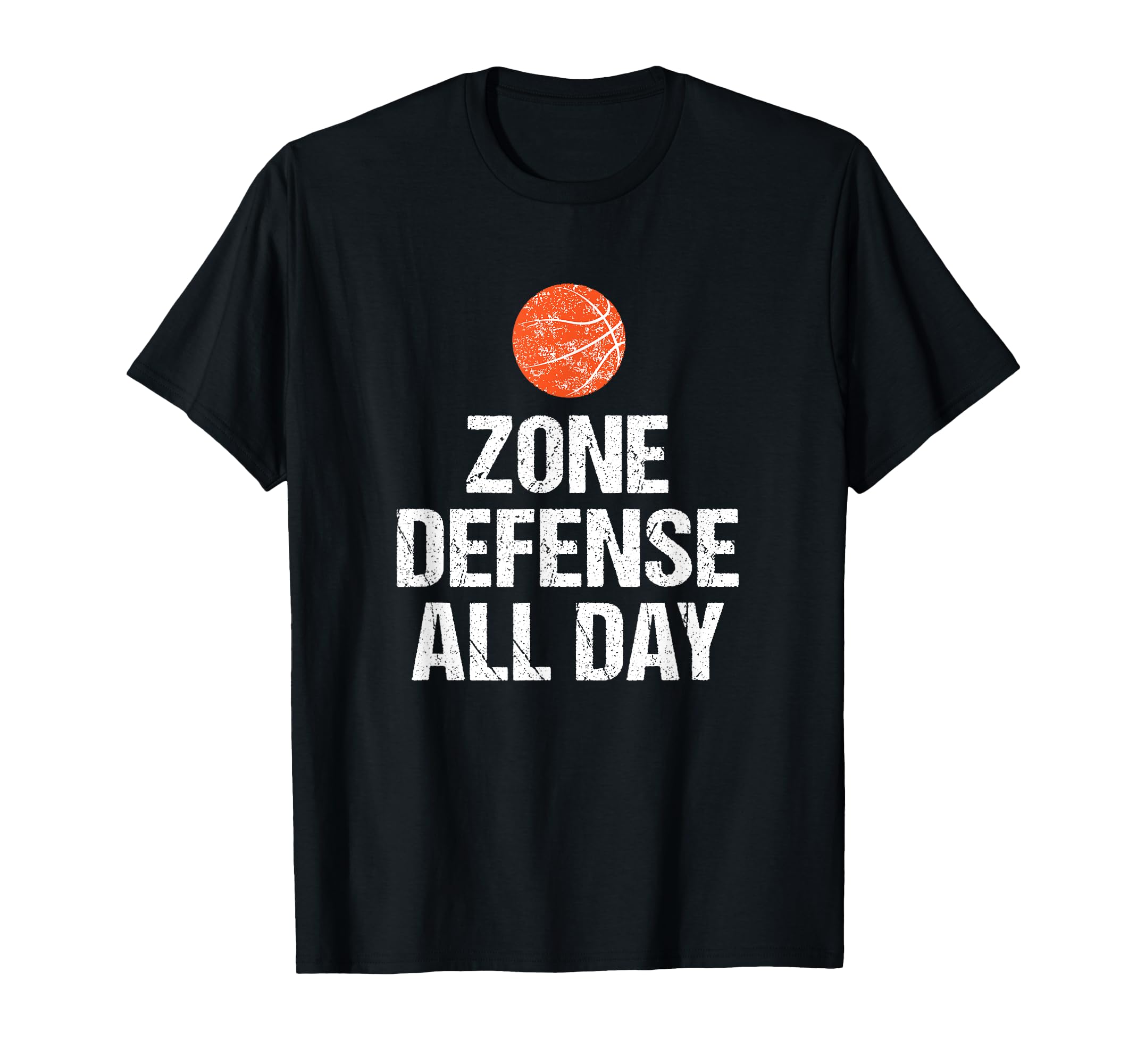 Funny Basketball Coach Gift Zone T-Shirt - Casual Everyday Wear for Adults
