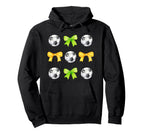 Soccer Balls Bows Womens Soccer Player Hoodie - Graphic Print Men Women