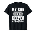 My Son Is Keeper Proud Soccer T-Shirt - Casual Everyday Wear for Adults