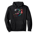 Colorful Funny Soccer Goalie Player Fan Hoodie - Trendy Graphic Men Women