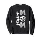 Proud Senior Mom 2025 Soccer Sweatshirt - Minimalist Print for Adults
