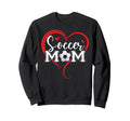 Funny Soccer Mom Heart Soccer Mama Sweatshirt - Aesthetic Graphic Unisex