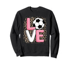 Love Soccer Soccer Player Sweatshirt - Minimalist Print Men Women