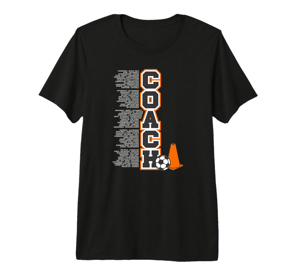 C Is Coach Positive Attributes Soccer Tri T-Shirt - Graphic Print Unisex
