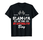 Glam Ma Birthday Soccer Party Family Love T-Shirt - Graphic Print Men Women