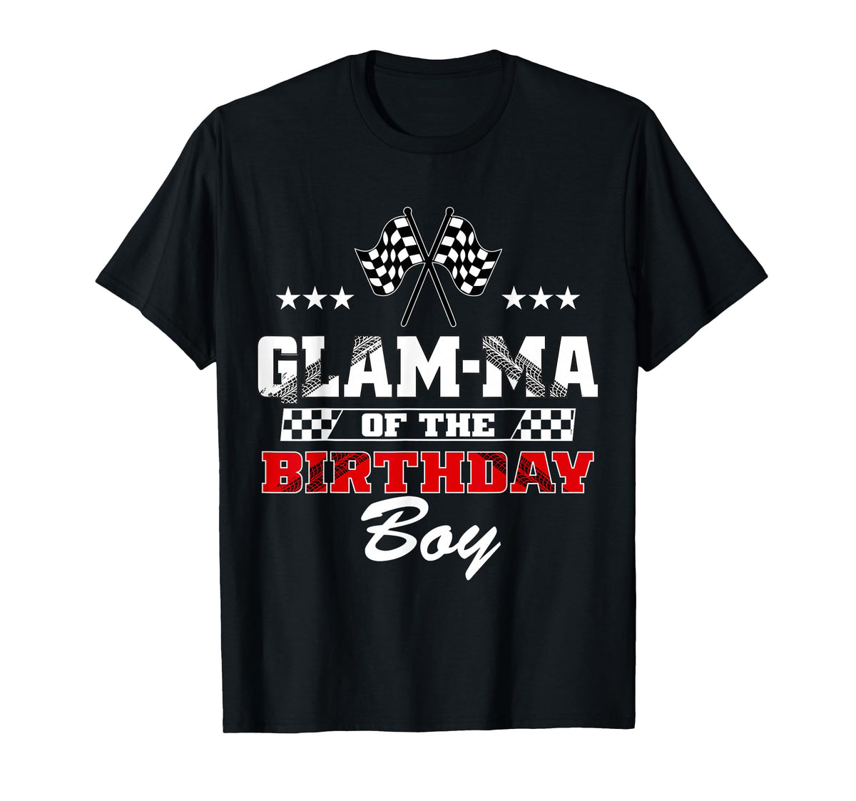 Glam Ma Birthday Soccer Party Family T-Shirt - Minimalist Print Men Women