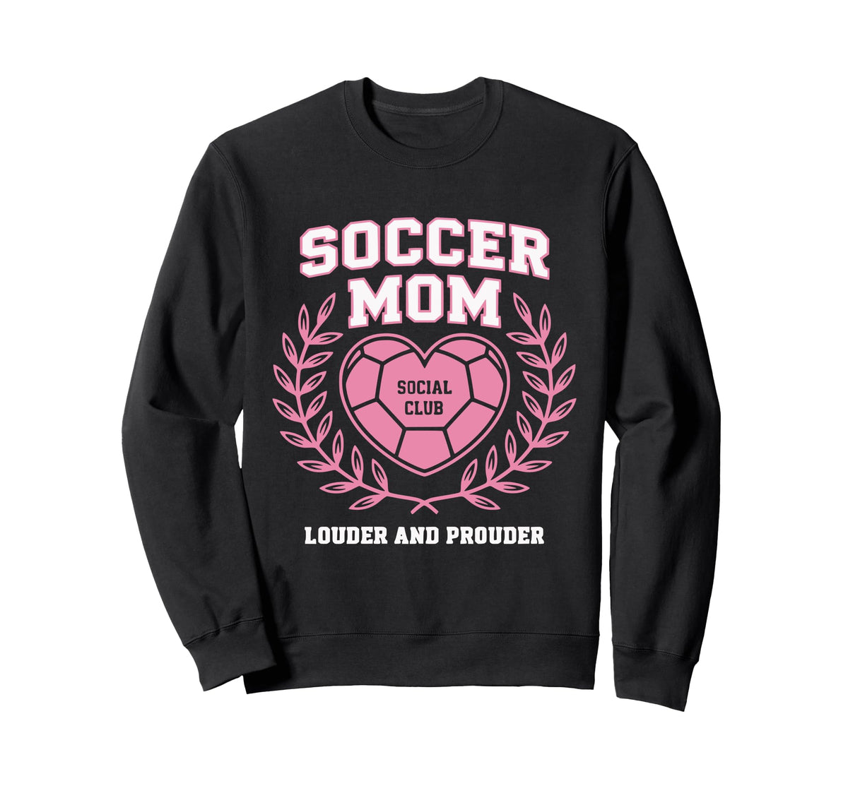 Soccer Mom Social Club Heart Sweatshirt - Streetwear Style for Adults