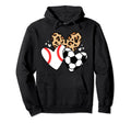 Soccer Baseball Heart Funny Soccer Hoodie - Streetwear Style Unisex
