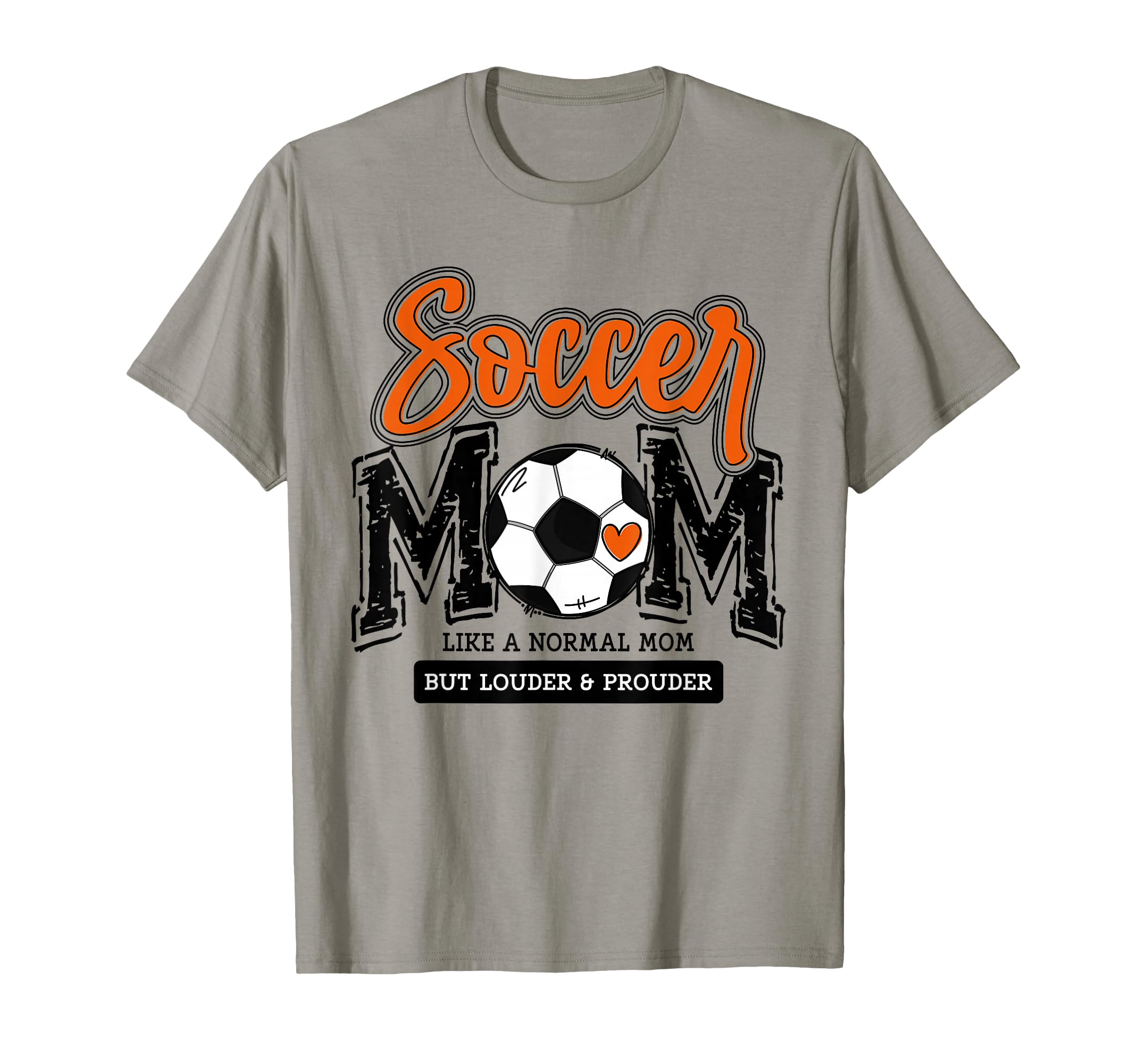 Soccer Mom Orange Soccer Player T-Shirt - Fun Novelty Design for Adults