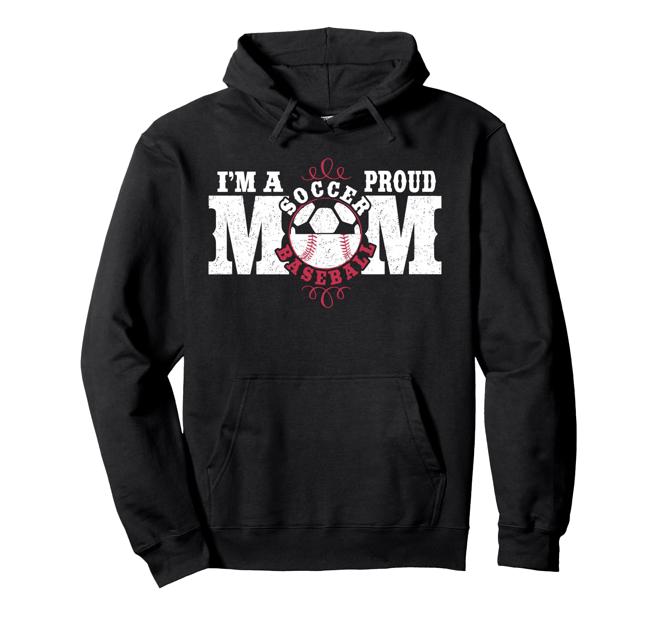 Im Proud Soccer Baseball Mom Hoodie - Novelty Apparel Men Women