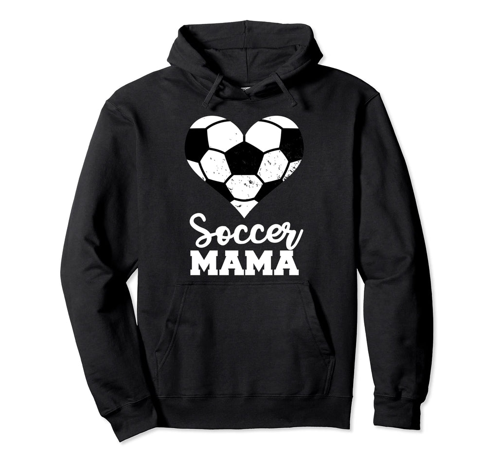 Soccer Mama Funny Soccer Heart Hoodie - Fun Novelty Design Men Women