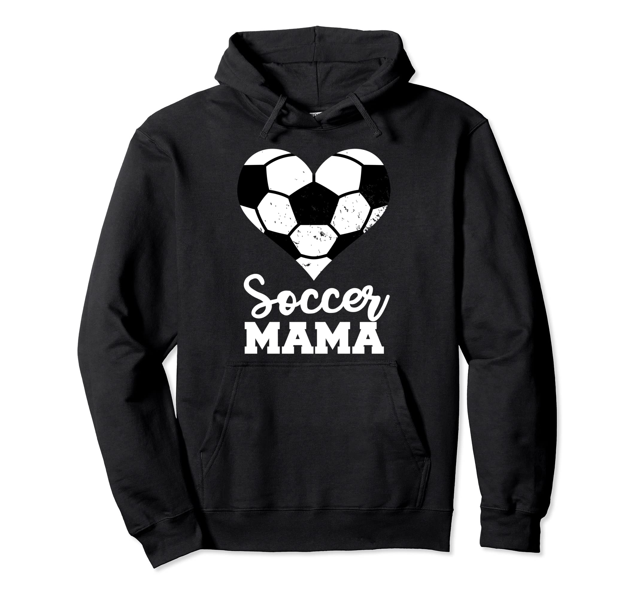 Soccer Mama Funny Soccer Heart Hoodie - Fun Novelty Design Men Women