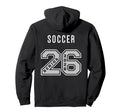 Soccer Senior 2026 Back Soccer Senior Hoodie - Minimalist Print for Adults