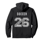 Soccer Senior 2026 Back Soccer Senior Hoodie - Minimalist Print for Adults