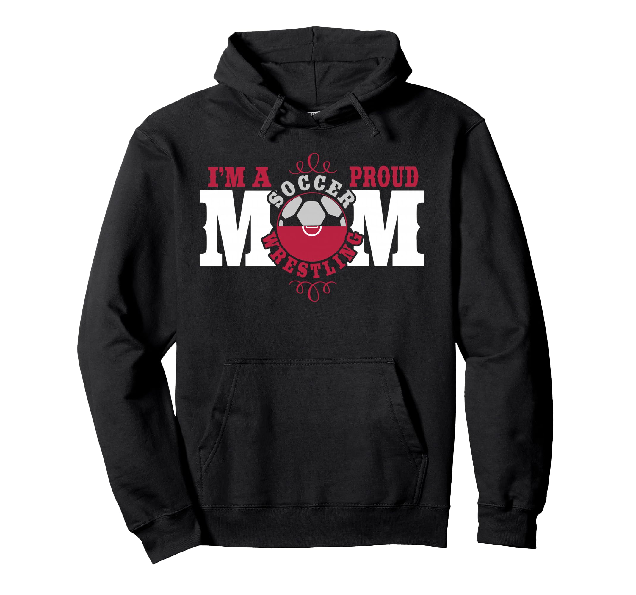 Im Proud Soccer Wrestling Mom Hoodie - Streetwear Style Men Women
