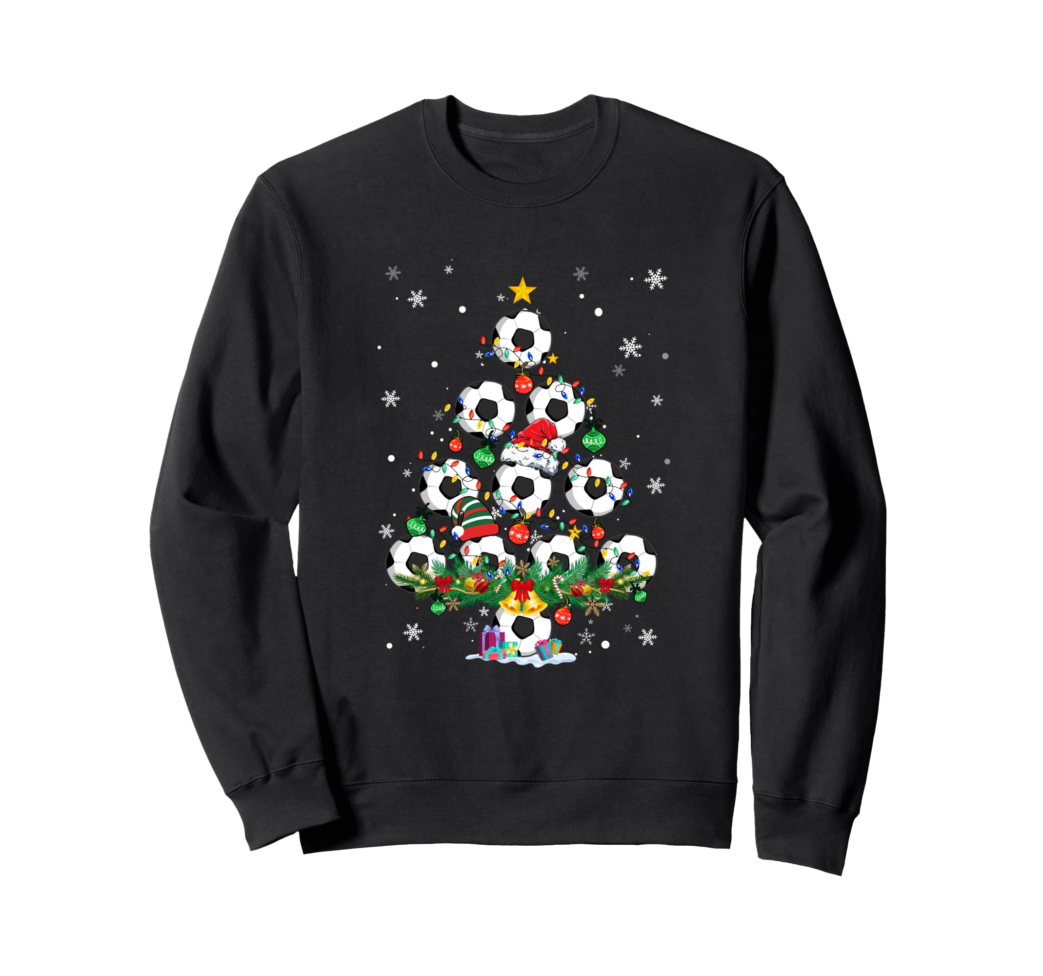 Soccer Tree Santa Soccer X Mas Sweatshirt - Streetwear Style for Adults
