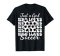 Just Who Loves Soccer Coquette Bow T-Shirt - Unique Graphic Men Women