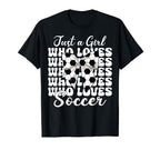 Just Who Loves Soccer Coquette Bow T-Shirt - Unique Graphic Men Women